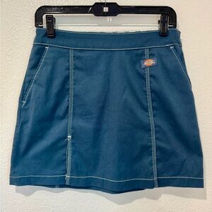 Dickies Blue Cotton Skirt Women's Sz 28 Pickleball Tennis Outdoor Preppy A Line